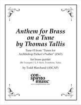Anthem for Brass on a Tune by Thomas Tallis P.O.D. cover